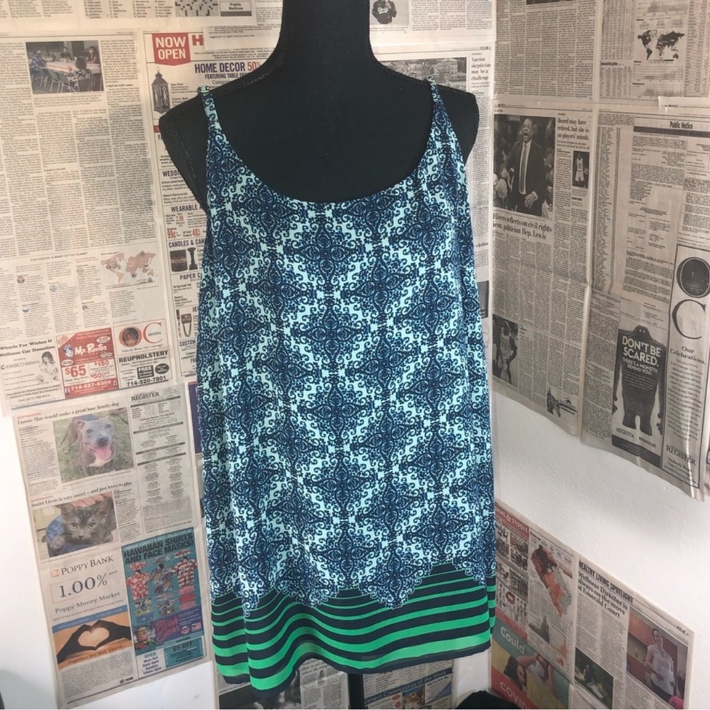 Gently loved! CAbi Border Stripe Cami